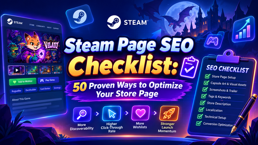 Steam page SEO Checklist