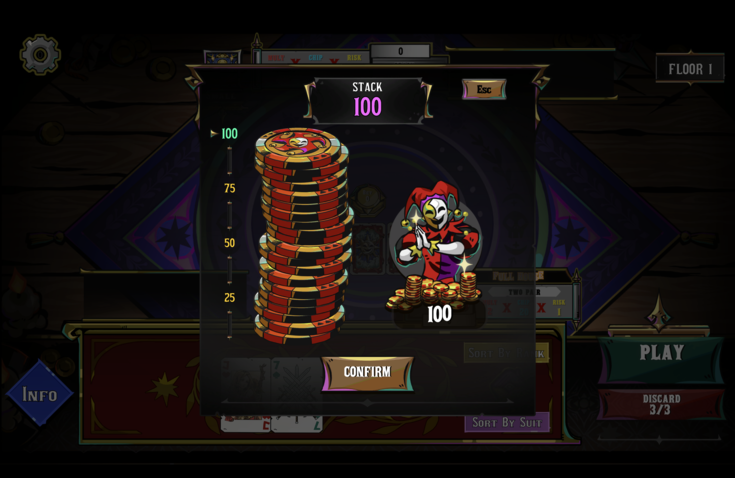 Velato poker roguelike